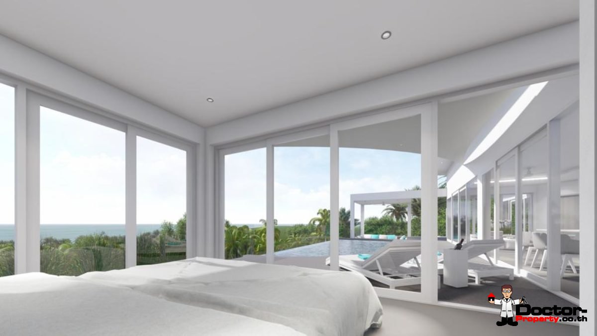 New 3 Bedroom Pool Villas, Sea View - Bo Phut, Koh Samui - For Sale